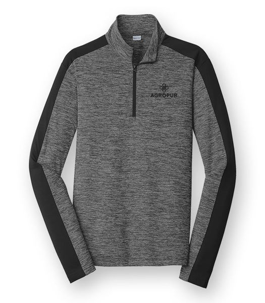 Picture of ST397 -Electric Heather Colorblock 1/4 Zip