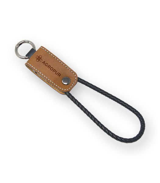 Picture of 71165 - Leather Woven Charging Cable