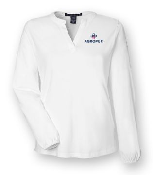 Show details for DP122W - Ladies' Half Placket Knit Top Picture of DP122W - Ladies' Half Placket Knit Top